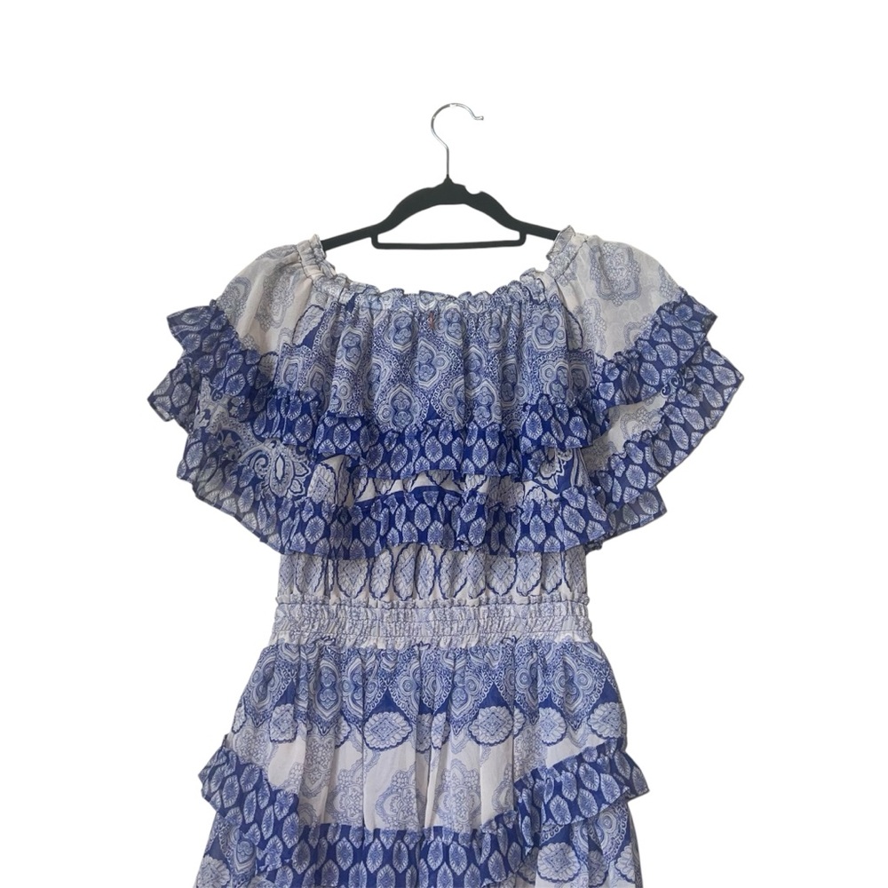 MISA Los Angeles x REVOLVE Isella Dress in Majorelle Mixed Tile Size XS - Picture 11 of 16